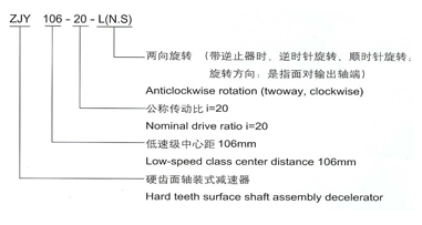 ZJY300齿轮减速机安装尺寸